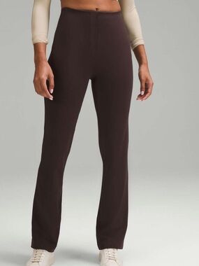 LULULEMON Smooth Fit Pull On High Rise Flared Espresso Brown
